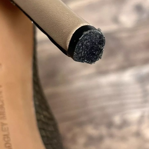 Badgley Mischka Fido Snake Print Embossed High Heels Booties 8M Bronze Wedding - Picture 12 of 16